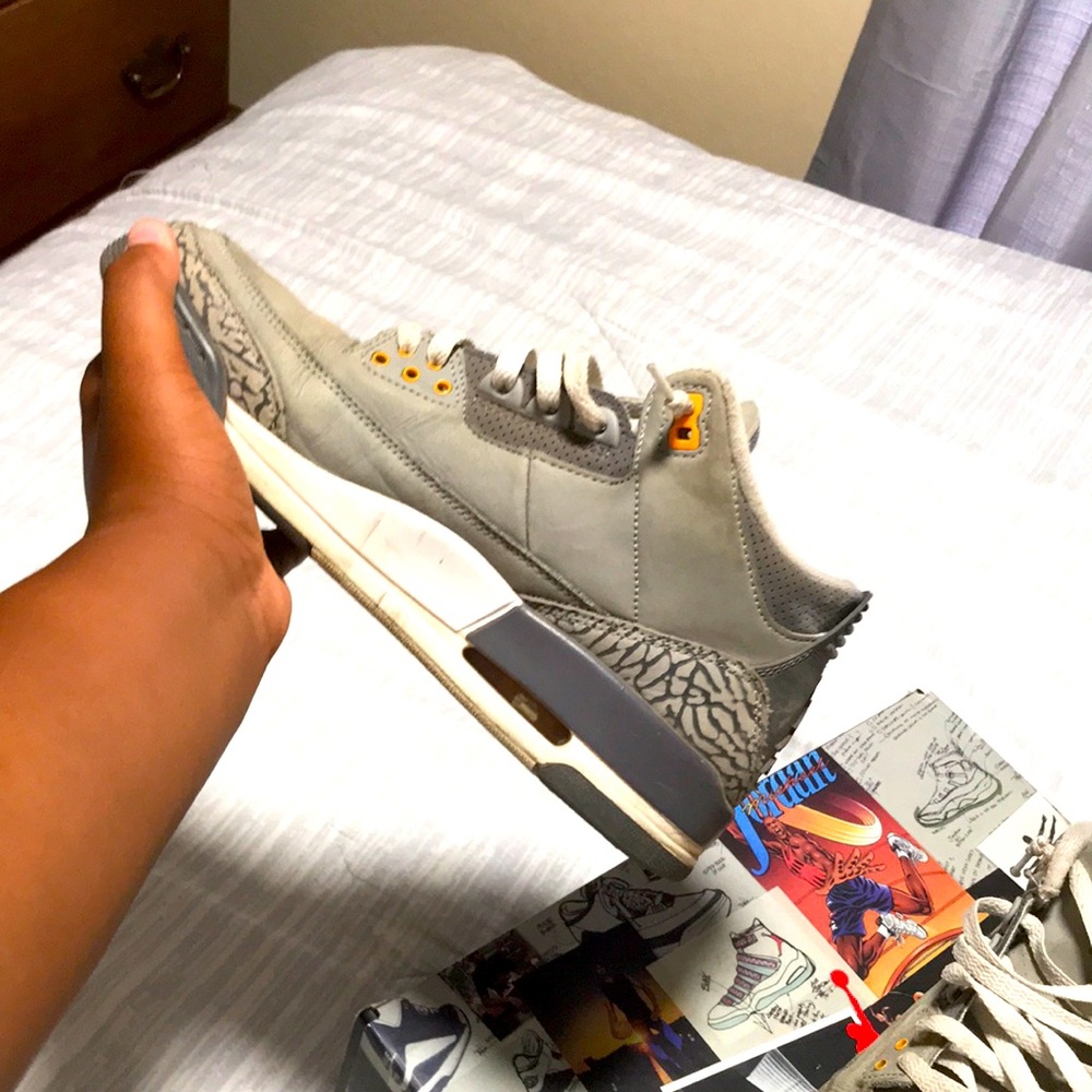 Size 9.5 no box cool gray 3s